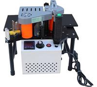 Edge Banding Machine 1200W, Portable Manual Edgebander for Curves, Straight Edges, Handles Inner/Outer Arches, Compact 37x35x35cm Design