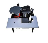 Edge Banding Machine,Edge Bander Double Sided Glue Woodworking PVC Edge Banding Machine 10-60mm Width,Edge Bander Curve Straight Edge Banding Machine,Building Supplies,Feeding Speed 6m/min