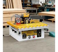 Edge Banding Machine for Woodworking, Automatic Gluing & Cutting, Dual-Side Glue Application, Intelligent Temperature Control for Curved & Straight Panel Edges