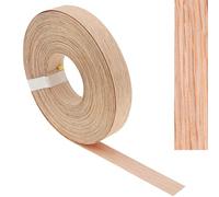 Edge Banding, Red Oak 3/4 Inch * 50 ft Wood Edge Banding Tape Preglued Iron On with Hot Melt Adhesive Real Wood Veneer Edging for Plywood Table, Cabinet, Furniture