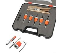Edge Banding Tool Kit, Drill Bit Set With Edge Banding Punch Pliers, With Edge Banding Punch Plier Edge Banding Tool Kit Countersink Woodwork Screw Extractor