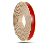 Edge Banding, TPE Self Adhesive Furniture Edging Tape, U Shape Edge Trim Edge Protector, for Plywood Cabinet Repair Furniture Restoratio (12mm,Khaki 1m)