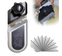 Edge Banding Trimmer, 2 in 1 Aluminum Alloy 45 Degree Chamfer with Edge Planer Trimming Plasterboard Quick Cutter Woodworking Edge Corner Flattening Tool for Quick Edge Trimming Chamfering