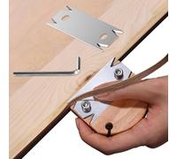 Edge Banding Trimmer for Woodworking & 1PCS Replacement Blade,Edge Corner Planer with Hanging Strap,Edge Banding Cutter,Hand Planer Edge Bander,for Deburring, Chamfering and Trimming