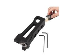 Edge Banding Trimmer Veneer Aluminum Alloy Manual Arc Edge Trimming Chamfer Burr Tool for Veneers Edge Banding Plywood Plastic PVC Scraper for Woodworking