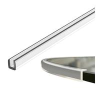 Edge Bumper Guard - 196 Inches Tempered Glass Protector for Child Safety, Corner and Furniture Protection with Shock Absorbing Function, Glass Edge Shield for Cabinets Acrylic Daily Use