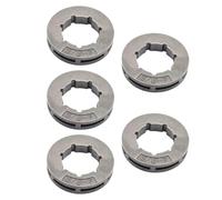 Edge Chainwheel 3/8-7 Toothset 5 Pack Small Spline Motor Accessories | Replacement Part for Chainsaw Cutting Performance Durable Design Compatible with Multiple Models Efficient Use