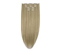 Edge Clip in Extensions Real Human Hairs,7pcs Seamless Clip in Extensions Remy Hair，Invisible PU Skin Weft Straight Quick to Wear(P16-22,20 inch)