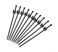 Edge Clips for Solar Panels, 10 Pack Black PV Cable Tie Mounts to Secure Wires on Module Frames, Heat Resistant Polyamide and Spring Steel Brackets for Safe and Flexible Cable Routing