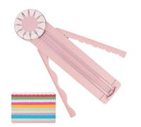 Edge Cutter for Paper Crafts,12 in 1 Scrapbook Corner Cutter | Dashed Straight Wave Edge Precision with Measurements Rotary Tip Trimmer for School Youth Adult Art Class