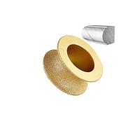 Edge Diamond Grinding Wheel Dry Vacuum Brazed Round Demi Bullnose For Thickness 10-50mm(30mm)