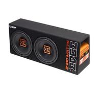 EDGE EDBX12TADSP-E3 12 inch Twin active loaded bass enclosure with built in amplifier and DSP control