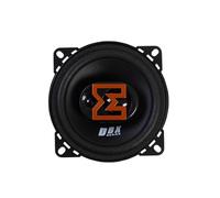 EDGE EDBX4 4” inch (10cm) 3 way Coaxial speaker - 60/120 W, Black and Orange. Includes Grilles, Sold in Pairs