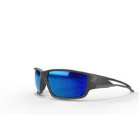 Edge Eyewear SK118 Kazbek Safety Glasses, Black with Blue Mirror Lens by Edge Safety Eyewear