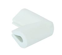 Edge Guard Double-Sided Tape NBR Rubber U-Shape Table Corner Cover White