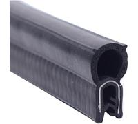 Edge Guards U Shape Trim Rubber Seal, 3.28FT Black with Top Bubble Decorative for Cars Boats Trucks and Home Applications(23mm x 9mm)