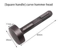 Edge Hammer Head for Impact Drill, Compatible with Electric Pneumatic Tools, Flat Curve Concave Cross Type, for Durable Metal Construction for Construction and Metalworking, 1 Pack