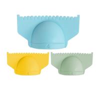 Edge Lock 3 Piece Sewing Gauge, Multipurpose Quilting Ruler, Measuring Tool for Straight and Curved Seams, Manual Fabric Edge Sealing, Sewing