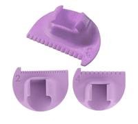 Edge Lock and Sewing Gauge, 2/3/4mm Edge Sewings Templates, Multifunction Quilting Tool with Thumb Guide, Ruler ideal for Fabrics, Straight & Curved Seams Measurement, Color White, Red, Yellow, Violet
