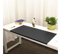 Edge-Locked Desk Pad, Large PU Leather Table Mat with Edge Protector, Waterproof Non-Slip Writing Mats, Laptop Mouse Pads for Office Home Work Study Typing (Black,80x40cm)