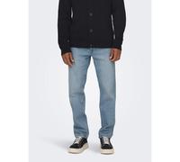 Edge Loose Fit Jeans in Mid Rise Light Blue