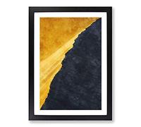 Edge of a Sand Dune Painting Framed Print | A2 Black Framed Wall Art | Ready to Hang | Modern Historical Picture | Living Room Bedroom Lounge Office