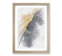 Edge of a Sand Dune Sketch Framed Print | A2 Oak Framed Wall Art | Ready to Hang | Modern Nature Picture | Living Room Bedroom Lounge Office