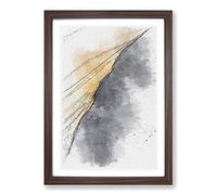 Edge of a Sand Dune Sketch Framed Print | A2 Walnut Framed Wall Art | Ready to Hang | Modern Nature Picture | Living Room Bedroom Lounge Office