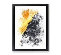 Edge Of A Sand Dune Watercolour Modern Framed Print | A4 Black Framed Wall Art | Ready to Hang | Modern Historical Picture | Living Room Bedroom Lounge Office