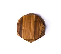 Edge of Belgravia 100% Teak Star Wood Cutting Board,Non Slip,Ecofriendly,Kitchen Chopping Board for Meat,Cheese and Vegetables,BBQ (Small (25 x 25 x 4 cm))