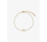 Edge of Ember Womens Gold Deco October Birthstone 18ct Yellow-gold-plated Recycled Sterling-silver and Opal Bracelet