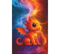 Edge of the Universe Dragon || Lined Notebook, 6x9, 120 Pages: A bold notebook for bright minds, journaling, and stargazing thoughts