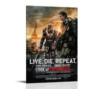 Edge of TomorrowCanvas Posters for Bedroom Wall Art Decor Posters Prints Art Poster Print Painting Retro Home Wall Decor Picture Bedroom24x36inch(60x90cm) Frame-style