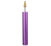 Edge Oil Pen, Multifunctional Leather Craft Tool, Aluminum Alloy Roller with Brass Wheel for Smooth Edge Oil Application, Available in 6 Colors for DIY Leather Projects (Purple 4#)