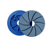 Edge Polishing Pads 5 Inch Snail Lock Grinding Wheel for Concrete Floor Compatible with Automatic Machines for Marble and Granite (Grit 50)