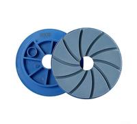 Edge Polishing Pads 5 Inch Snail Lock Grinding Wheel for Concrete Floor Compatible with Automatic Machines for Marble and Granite (Grit 800)