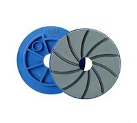 Edge Polishing Pads 5 Inch Snail Lock Grinding Wheel for Concrete Floor Compatible with Automatic Machines for Marble and Granite (Grit 1500)