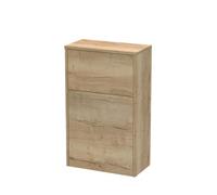 Edge/power Floor Standing Wc Toilet Unit (Pan & Cistern Not Included), 500mm - Woodgrain Autumn Oak - Balterley