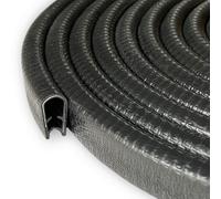 Edge Protection Rubber Clamping Area 1-2 mm Edge Protection Profile Sheet and Rubber Profile for Most Cars Sheet Metal Processing Boat Building Craft Household 10 m (10, 2 mm)