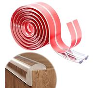 Edge Protector, 1M Table Corner Protectors for Kids Soft Child Safety Corner Protectors Adhesive Furniture Corners Protector Baby Proofing Corner Clear Guards for Home Table Wall Staircase