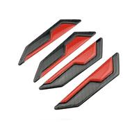Edge Protector 4PCS Car Door Anti-Collision Strip Body Stickers Universal Reflective Warning Decorative Scratch-Resistant Modified(Red)