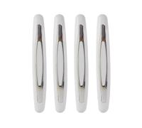 Edge Protector 4PCS Car Door Protector Strip Anti-collision Bar Stickers Silicone Side Guards Rear View Mirror Cover Protection Self-Adhesive Door(White-4pcs)
