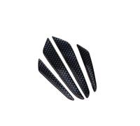 Edge Protector Car Door Anti-Collision Strip Body Stickers 4Pcs Decorative Scratch-Resistant Sticker Modified Universal Doors Protector(Black)