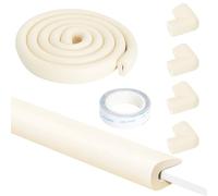 Edge Protector Foam Corner Protectors Table Edge Protectors for Kids - Baby Proofing Edge Protector Furniture Edge Guards Foam Protection Edges 2m Strip + 4 Corner Guards Soft NBR Safety Bumper Beige