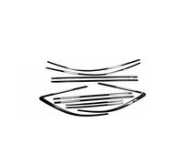 Edge Protector Strips for A4 for Allroad Wagon for Avant 2017-2024 Stainless Steel Black Exterior Window Molding Strip Sill Side Cover Trim 10PCS Automotive Weather Seals