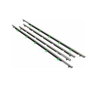 Edge Protector Strips for CRV for CR-V 2007-2011 Black Chrome Door Moulding Trim Belt Outer Window Glass Seal Belts Weatherstrips Automotive Weather Seals