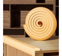 Edge Protectors, Protective Foam Cushion, Proof Corners And Edges Bumper Coffee Table Kitchen, 78.7in Long(Woody,3pcs)