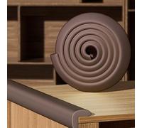 Edge Protectors, Protective Foam Cushion, Proof Corners And Edges Bumper Coffee Table Kitchen, 78.7in Long(Brown,4pcs)