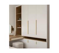 Edge Pulls, Corner Recessed Handle - Minimalist Invisible Drawer Pull for Kitchen Cabinets, Wardrobe, Tall Cabinets & Drawers(Brushed Gold,L 120 x H 1.5cm)