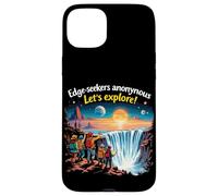 Edge-seekers Anonymous Let's Explore The Earth Is Flat Case for iPhone 15 Plus